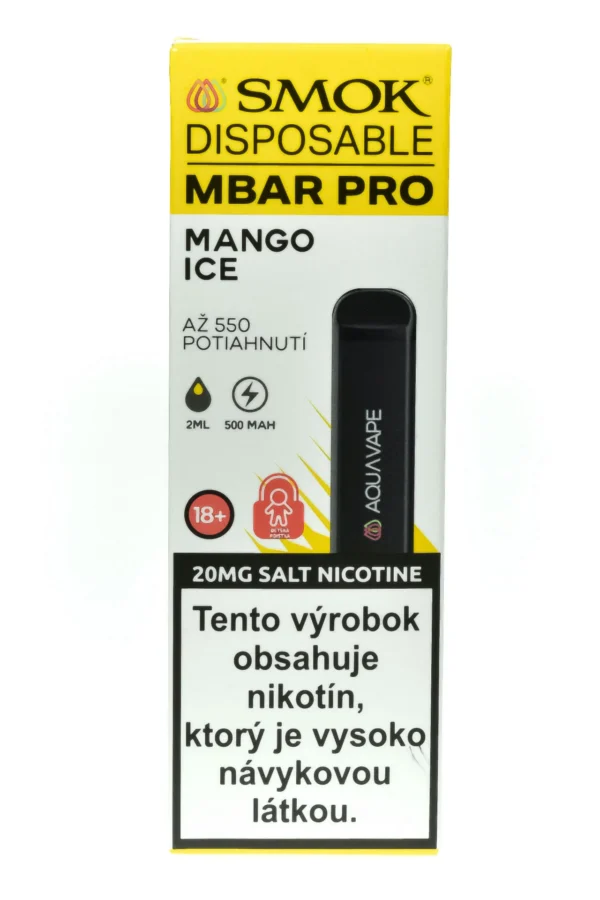 SMOK DISPOSABLE MBAR PRO MANGO ICE 20MG - Image 2
